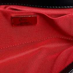 Christian Louboutin Black Leather Marquise Spike Clutch