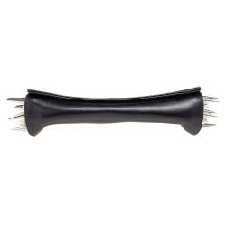Christian Louboutin Black Leather Marquise Spike Clutch