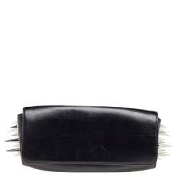 Christian Louboutin Black Leather Marquise Spike Clutch