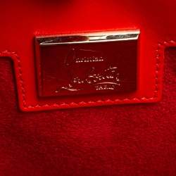 Christian Louboutin Black Leather and Patent Large Paloma Tote