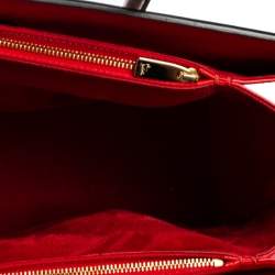Christian Louboutin Black Leather and Patent Large Paloma Tote