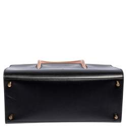 Christian Louboutin Black Leather and Patent Large Paloma Tote