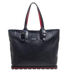 Christian Louboutin Black Leather Kabiker Tote