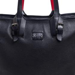 Christian Louboutin Black Leather Kabiker Tote