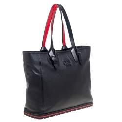 Christian Louboutin Black Leather Kabiker Tote