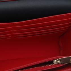 Christian Louboutin Black Leather and Patent Leather Paloma Spiked Chain Clutch
