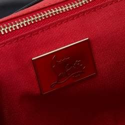 Christian Louboutin Black Leather And Patent Leather Sweet Charity Shoulder Bag