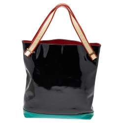 Christian Louboutin Multicolor Patent Leather Tote