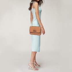 Christian Louboutin Beige Patent Leather and Leather Sweet Charity Shoulder Bag
