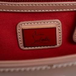 Christian Louboutin Beige Patent Leather and Leather Sweet Charity Shoulder Bag