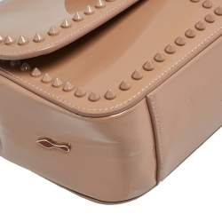 Christian Louboutin Beige Patent Leather and Leather Sweet Charity Shoulder Bag