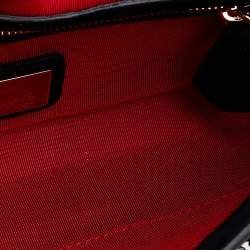 Christian Louboutin Black Patent Leather Riviera Clutch