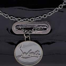 Christian Louboutin Black Patent Leather Riviera Clutch