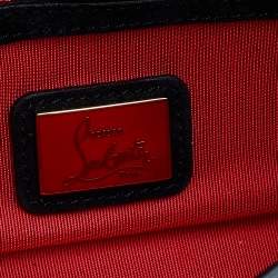 Christian Louboutin Black Patent Leather Riviera Clutch