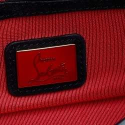 Christian Louboutin Black Patent Leather Riviera Clutch