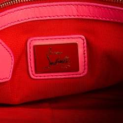 مملوكة مسبقًا حقيبة كتف كريستيان لوبوتان سويت تشاريتي جلد وردي