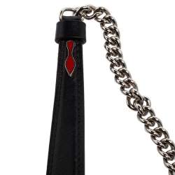 Christian Louboutin Black Leather Marie Jane Bucket Bag