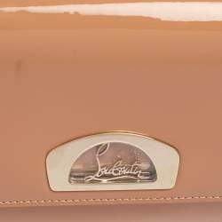 Christian Louboutin Old Rose Patent Leather Vero Dodat Chain Clutch