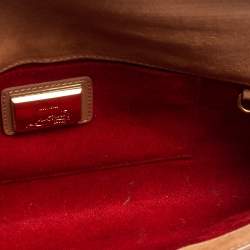Christian Louboutin Old Rose Patent Leather Vero Dodat Chain Clutch