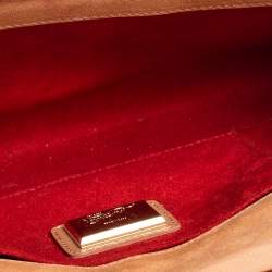 Christian Louboutin Old Rose Patent Leather Vero Dodat Chain Clutch