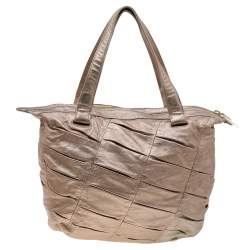 Christian Louboutin Gold Leather Tote