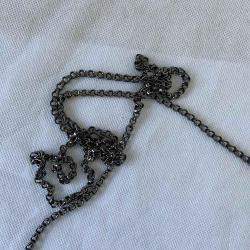 Pre Owned Christian Louboutin Black Leather Studded Small Flap Shoulder Bag