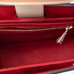 Pre Owned حقيبة يد توتس كريستيان لوبوتان بالوما جلد أبيض صغيرة