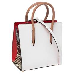 Pre Owned حقيبة يد توتس كريستيان لوبوتان بالوما جلد أبيض صغيرة