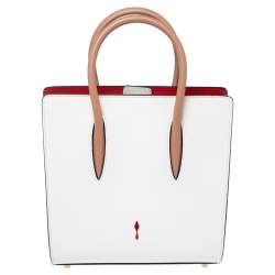 Pre Owned حقيبة يد توتس كريستيان لوبوتان بالوما جلد أبيض صغيرة