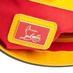 Christian Louboutin Yellow Leather Small Sweet Charity Shoulder Bag