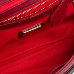 Christian Louboutin Red/Black Leather Sweet Charity Shoulder Bag