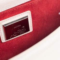 Christian Louboutin Pearl Holographic Patent Leather Vero Dodat Chain Clutch