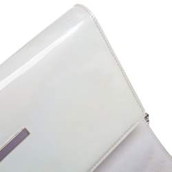 Christian Louboutin Pearl Holographic Patent Leather Vero Dodat Chain Clutch