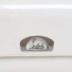 Christian Louboutin Pearl Holographic Patent Leather Vero Dodat Chain Clutch