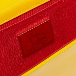 مملوكة مسبقًا Christian Louboutin Yellow Patent Leather So Kate Clutch