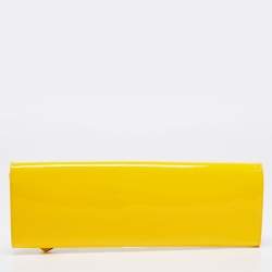 مملوكة مسبقًا Christian Louboutin Yellow Patent Leather So Kate Clutch