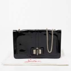Christian Louboutin Black Patent Leather Sweet Charity Shoulder Bag