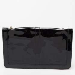 Christian Louboutin Black Patent Leather Sweet Charity Shoulder Bag