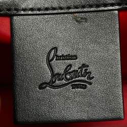 Christian Louboutin Black/Red Leather Mini Paloma Tote