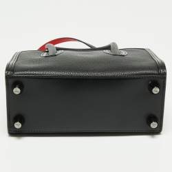 Christian Louboutin Black/Red Leather Mini Paloma Tote