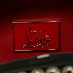 Christian Louboutin Black Leather Spike Mina Chain Clutch