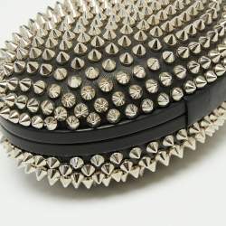 Christian Louboutin Black Leather Spike Mina Chain Clutch