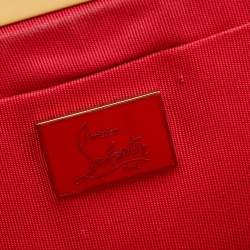 Christian Louboutin Black Satin Loubinight Frame Clutch