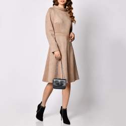 مملوكة مسبقًا Christian Louboutin Black Leather Sweet Charity Loubi Bow Shoulder Bag