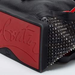 Christian Louboutin Black/Red Leather and Rubber Explorafunk Backpack