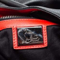Christian Louboutin Black/Red Leather and Rubber Explorafunk Backpack