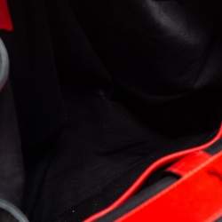 Christian Louboutin Black/Red Leather and Rubber Explorafunk Backpack