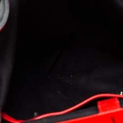 Christian Louboutin Black/Red Leather and Rubber Explorafunk Backpack