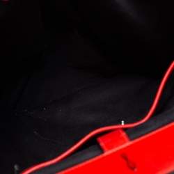 Christian Louboutin Black/Red Leather and Rubber Explorafunk Backpack