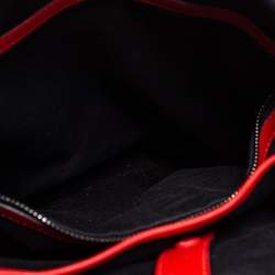 Christian Louboutin Black/Red Leather and Rubber Explorafunk Backpack